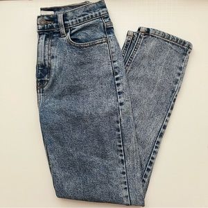 cello blue acid washed high waisted jeans